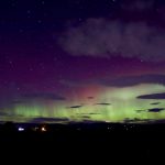 panoramic photo of northern lights in fernlea carse of gowrie